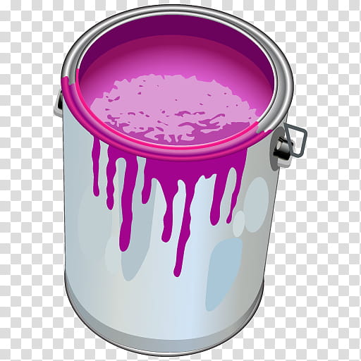 Paint Texture, Painting, Bucket, Paint Brushes, Purple, Liquid, Magenta transparent background PNG clipart