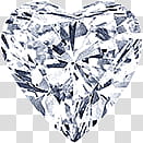 Diamonds Gems, heart cut clear stone illustration transparent background PNG clipart
