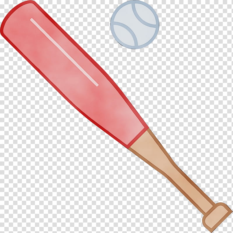 baseball bat softball bat baseball equipment team sport, Watercolor, Paint, Wet Ink transparent background PNG clipart
