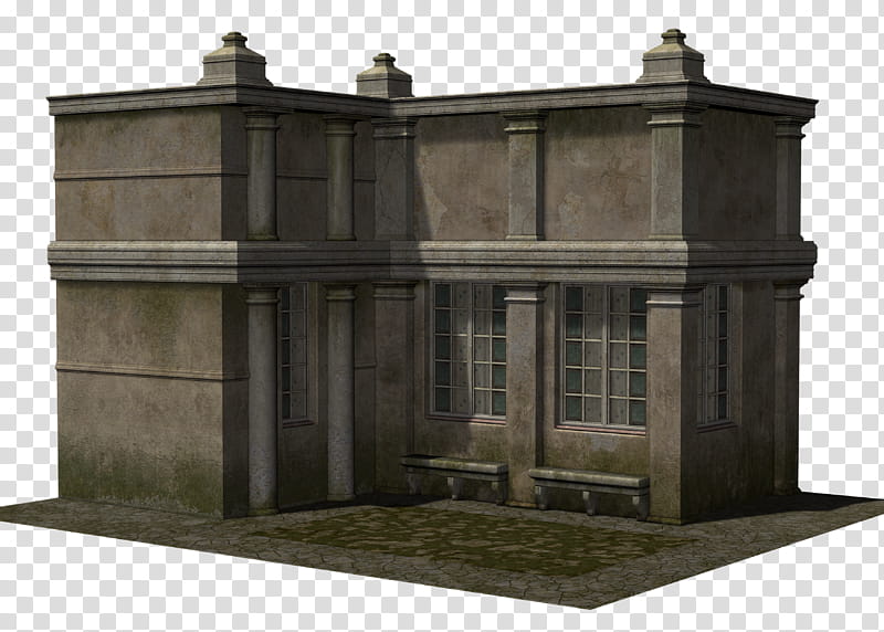 Manor House, gray building transparent background PNG clipart