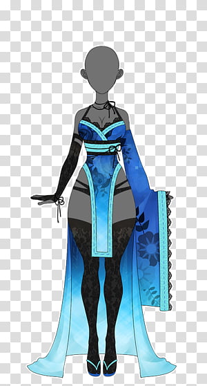 OUTFIT Kimono 4 AUCTION Closed, Human Base character transparent background PNG clipart thumbnail
