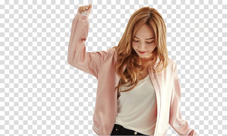 RENDER JESSICA JUNG BE SUMMER , woman standing wearing pink jacket transparent background PNG clipart