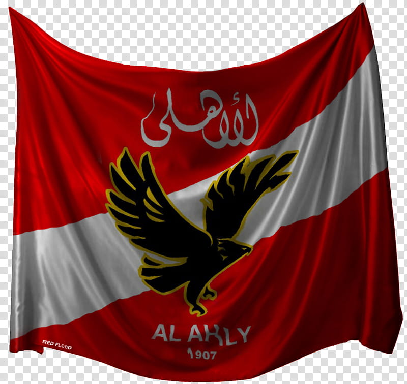ahly flag, red and white Al Axly flag transparent background PNG clipart