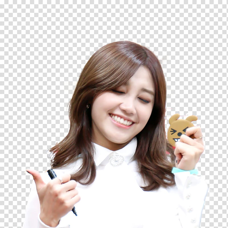 Apink EunJi, woman holding pen transparent background PNG clipart