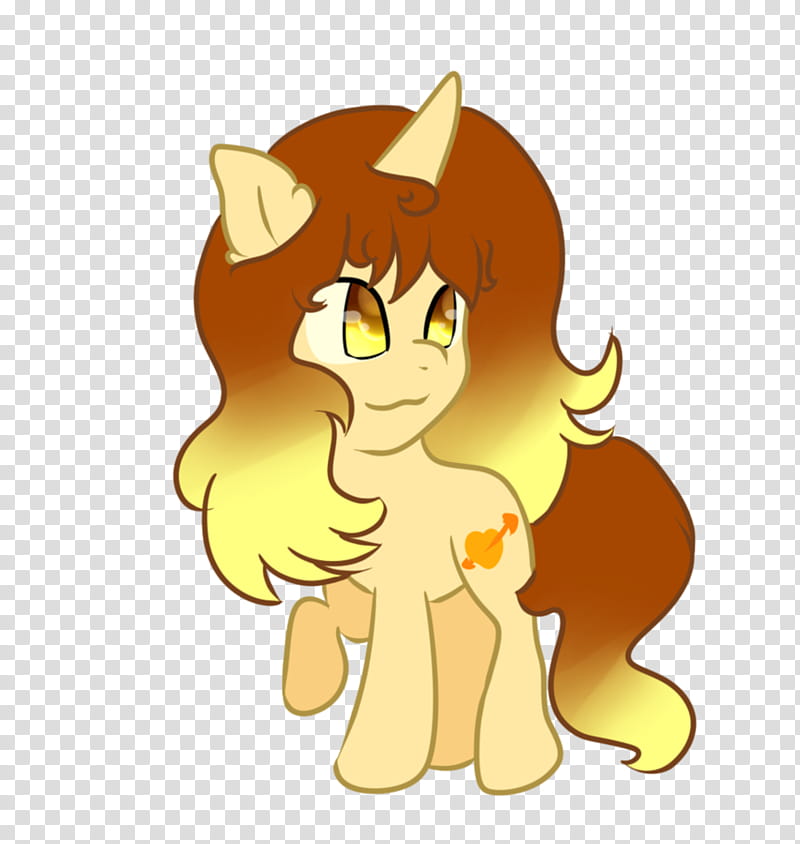 My ocs: Goldy(/) transparent background PNG clipart