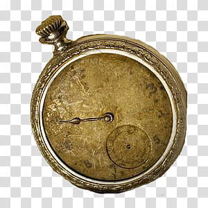 brass-colored pocket watch transparent background PNG clipart