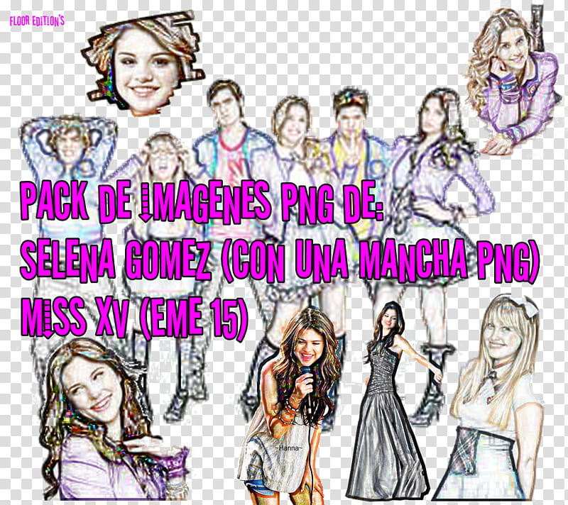 Selena Gomez y Miss XV Eme  transparent background PNG clipart