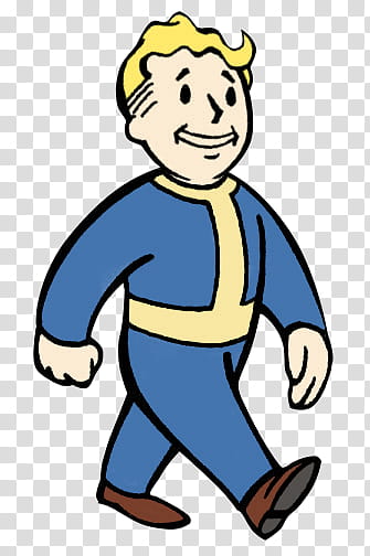 Fallout  Traditional Vault Boy, man illustration transparent background PNG clipart