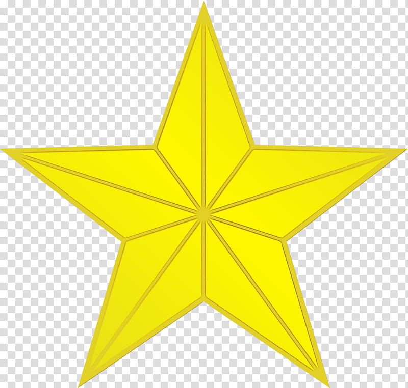 yellow star triangle astronomical object, Watercolor, Paint, Wet Ink transparent background PNG clipart