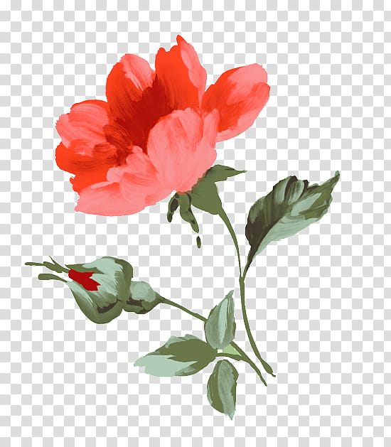Flower Vy Tuzki, red flower illustration transparent background PNG clipart