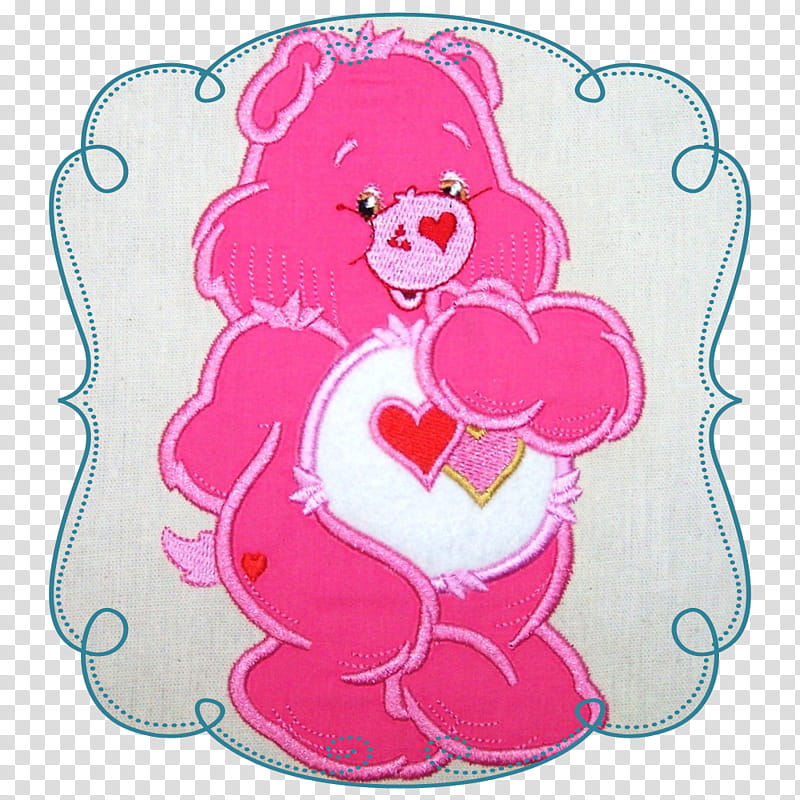 Care Heart, Bear, Embroidery, Machine Embroidery, Care Bears, Grumpy Bear, Visual Arts, Care Bears And Cousins transparent background PNG clipart