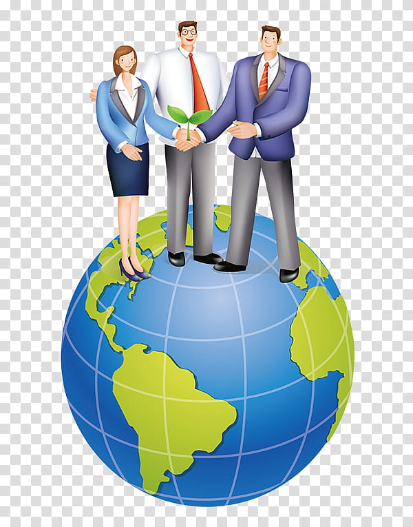 Earth Cartoon Drawing, Business, Commerce, Team, Comics, Character, Japanese Cartoon, Collaboration transparent background PNG clipart