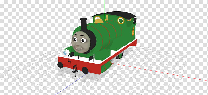 MMD Percy the small engine (DL) transparent background PNG clipart