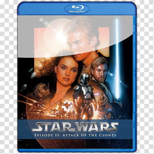 Bluray  Star Wars Episode  Attack Of The , Star Wars Episode II Attack Of The Clones  icon transparent background PNG clipart