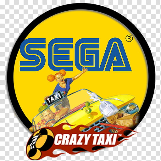 Sega Crazy Taxi circle Pc Icon transparent background PNG clipart