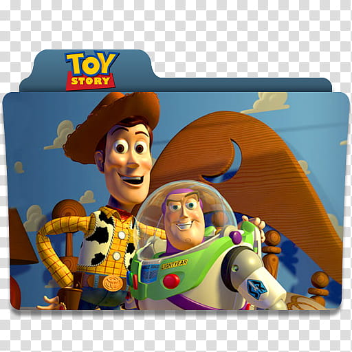 T movies folder icon pack, toystory transparent background PNG clipart