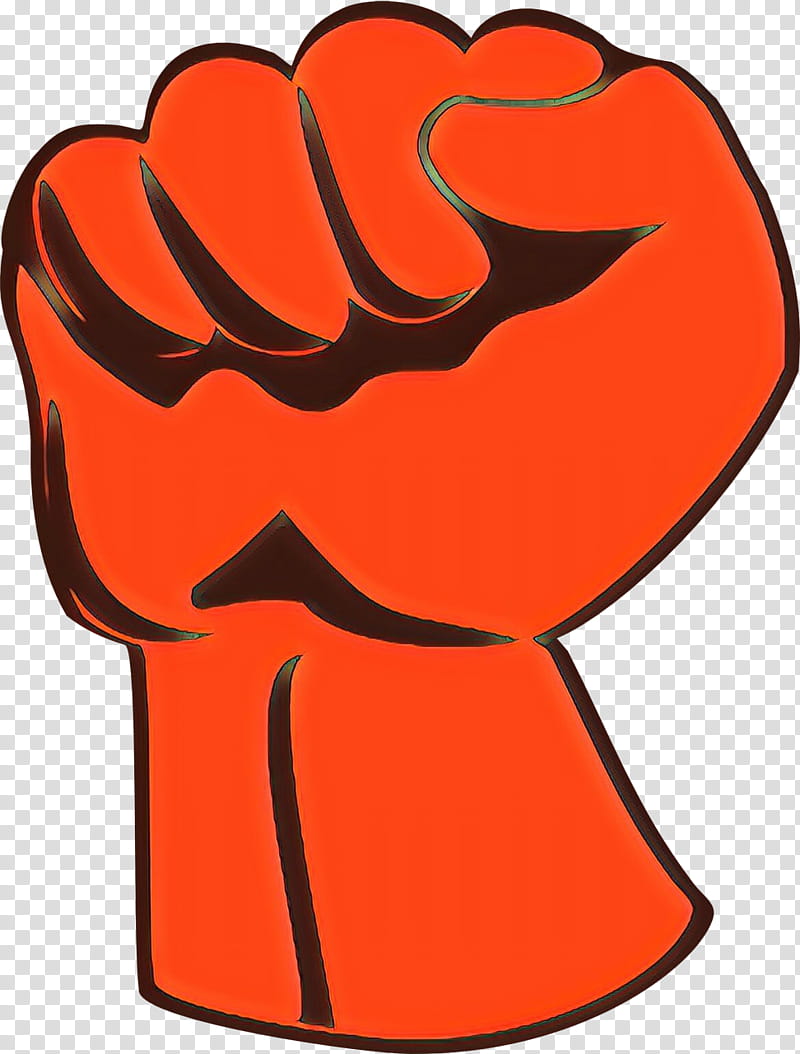 Orange, Cartoon, Raised Fist, Hand, Silhouette, Fist Pump, Ok Gesture, Drawing transparent background PNG clipart