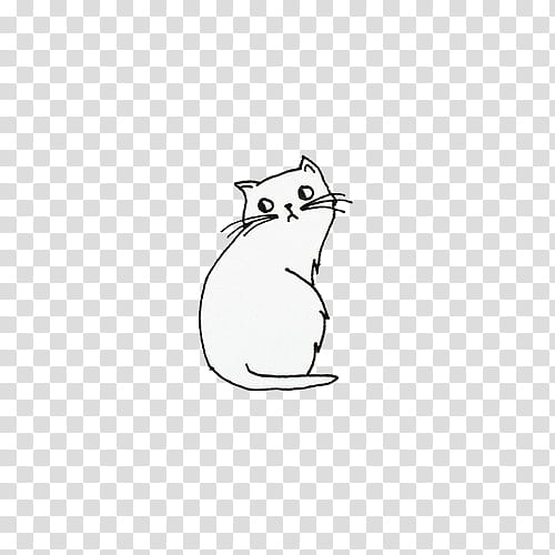 Hipge , white cat art transparent background PNG clipart