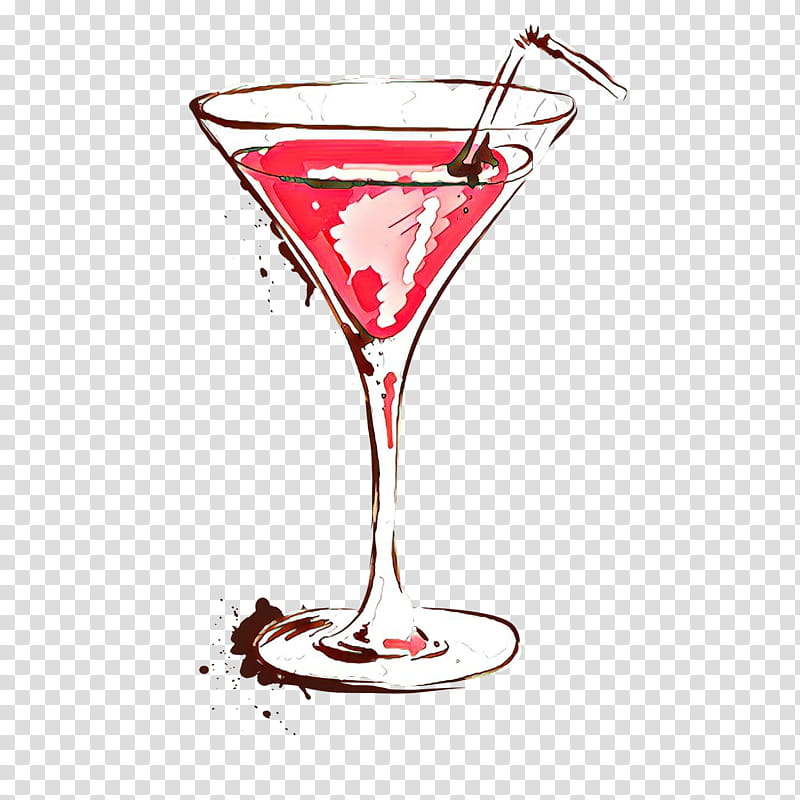 drink stemware martini glass drinkware champagne stemware, Cartoon, Alcoholic Beverage, Nonalcoholic Beverage, Cocktail, Cranberry Juice, Pink Lady transparent background PNG clipart