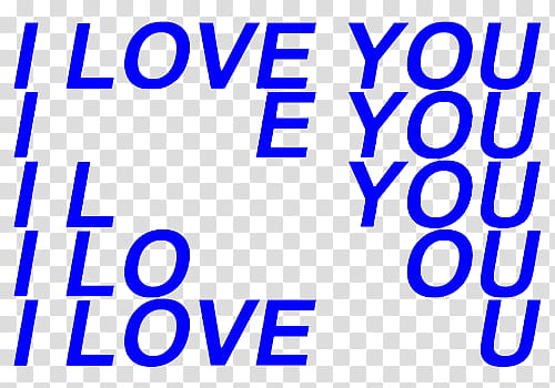 AESTHETIC GRUNGE, i love you text transparent background PNG clipart