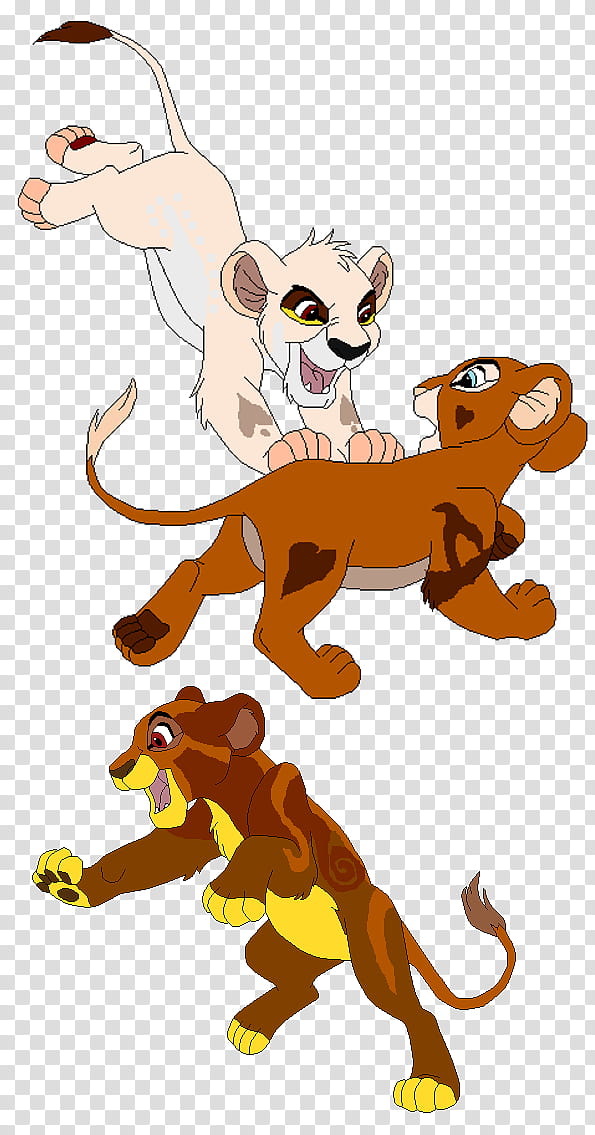 SpiritWolfGirl&#; Lion Cubs transparent background PNG clipart