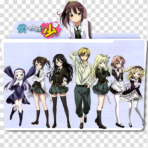 Anime Icon Pack , Boku wa Tomodachi ga Sukunai v transparent background PNG clipart