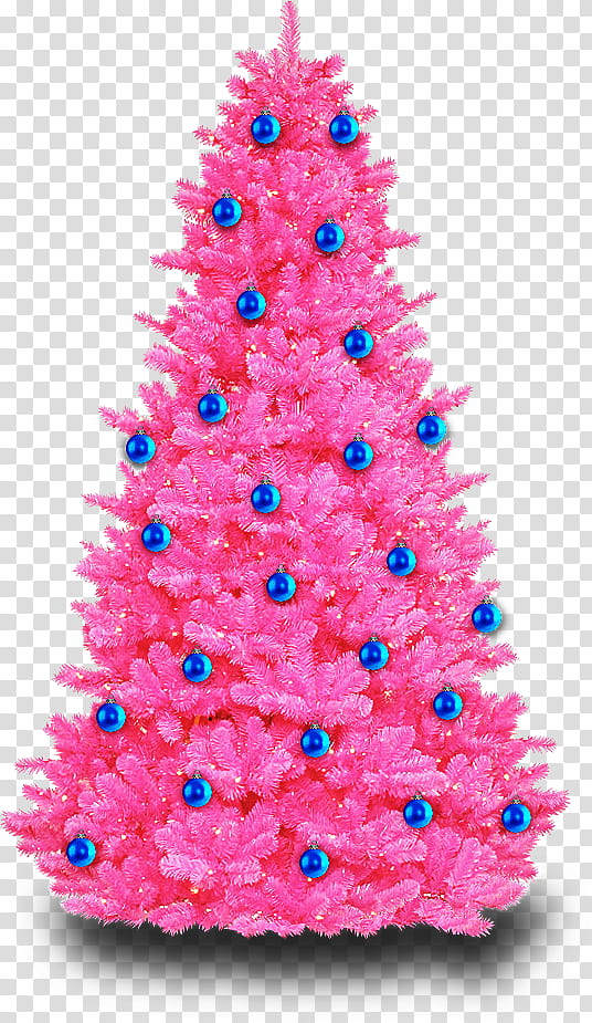 Christmas Tree, pink Christmas tree transparent background PNG clipart