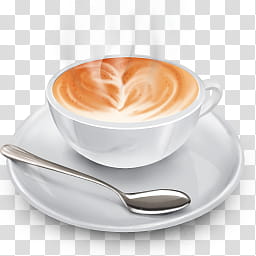 Iconos BHR , {BeHappyRawr} (), coffee cup and teaspoon illustration transparent background PNG clipart