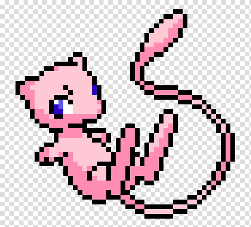 Pixel Mew, Pokemon character transparent background PNG clipart