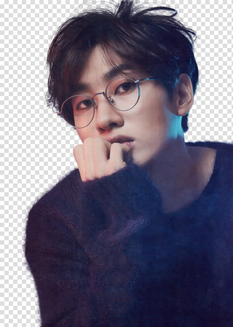 Super Junior Eun Hyuk The Celebrity P, man wearing eyeglasses transparent background PNG clipart