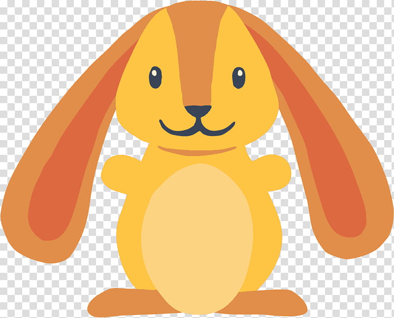 Orange, Cartoon, Rabbit, Rabbits And Hares, Ear, Animation transparent background PNG clipart