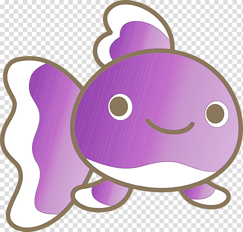 Baby toys, Baby Goldfish, Watercolor, Paint, Wet Ink, Pink, Cartoon, Purple transparent background PNG clipart