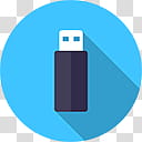 Flatjoy Circle Icons, USB, black and gray thumb drive art transparent background PNG clipart