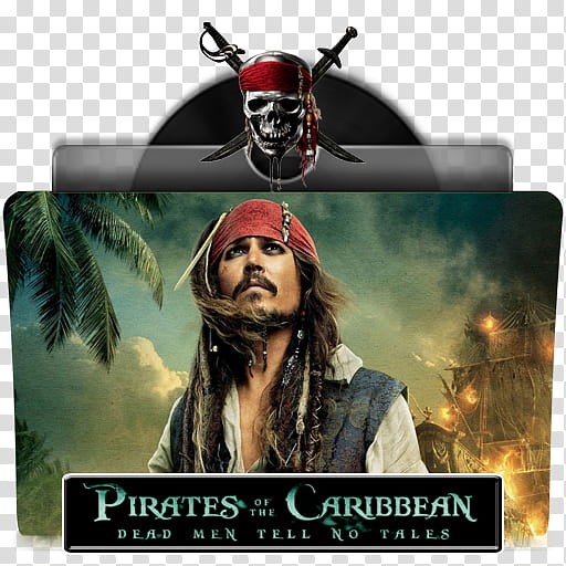 Movies Folders , Pirates des Caraïbes . Dead Men Tell No Tales, icon transparent background PNG clipart