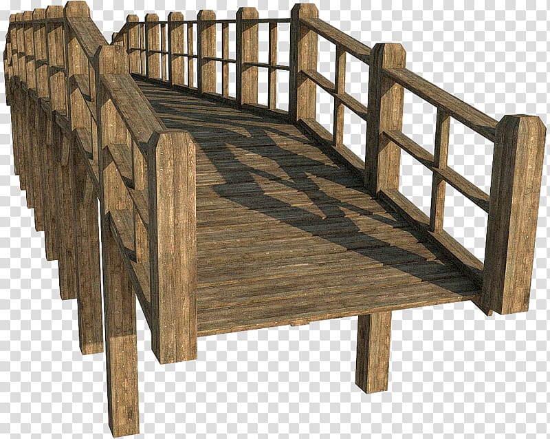 brown wooden bridge transparent background PNG clipart