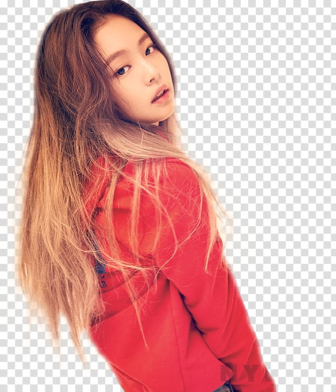 BlackPink, woman wearing red hoodie transparent background PNG clipart