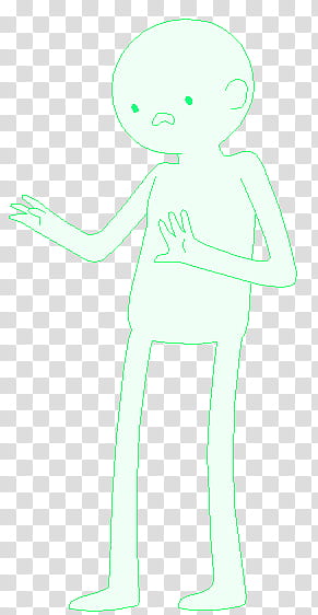 Adventure Time Base , green person outline sketch transparent background PNG clipart