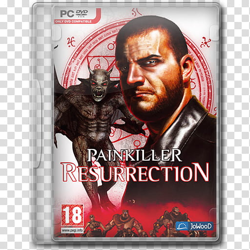 Game Icons , Painkiller-Resurrection, Painkiller Resurrection PC DVD case transparent background PNG clipart