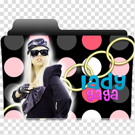 NEW Folder of singers, Lady Gaga folder icon transparent background PNG clipart