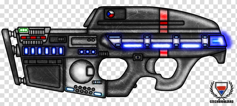 FanArt: PK Custom mm Pulse Gun, black rifle illustratoin transparent background PNG clipart