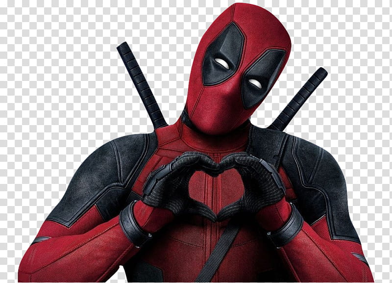 Deadpool Heart transparent background PNG clipart