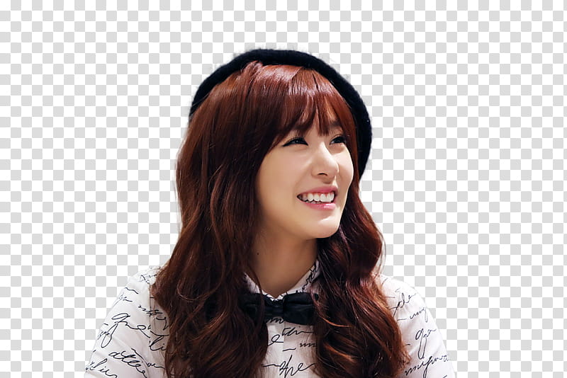 Tiffany QUA fansign event, woman in black knit cap transparent background PNG clipart