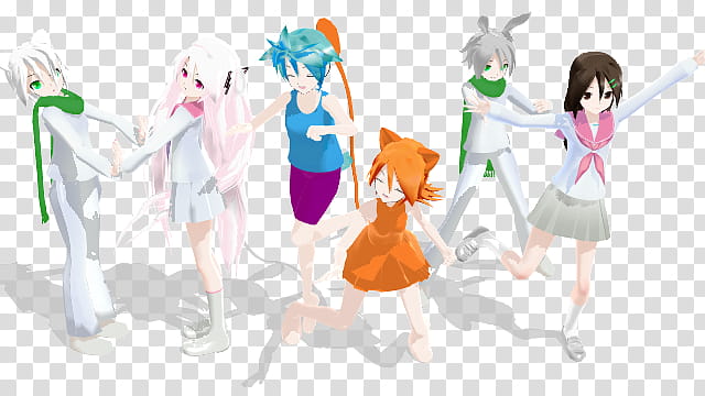 (OLD) MMD Draw with me and TSI couples transparent background PNG clipart