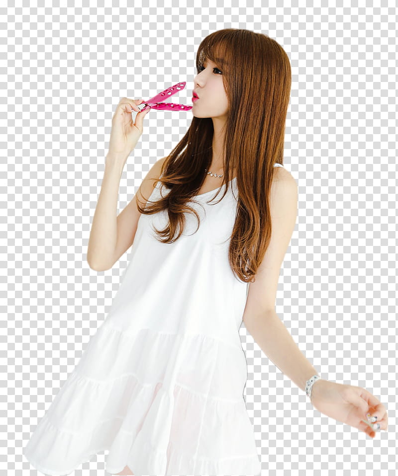 standing woman pouting her lips transparent background PNG clipart