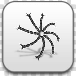 Albook extended , black tentacles icon transparent background PNG clipart