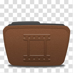 Grain Folders, brown film folder icon transparent background PNG clipart