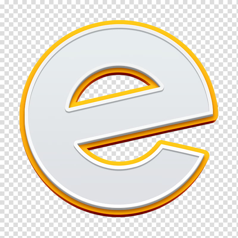 eventbrite icon, Logo, Yellow, Symbol, Emblem, Smile transparent background PNG clipart