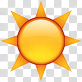 emojis, sun transparent background PNG clipart