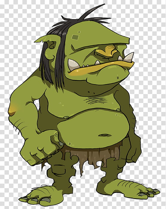 Zork Ogre, green ogre illustration transparent background PNG clipart