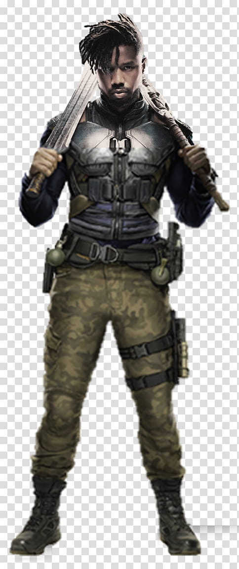 Eric Killmonger Combat Suit  transparent background PNG clipart